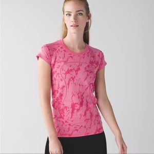 Lululemon Swiftly Tech Short Sleeve Crew Heathered Bon Bon
